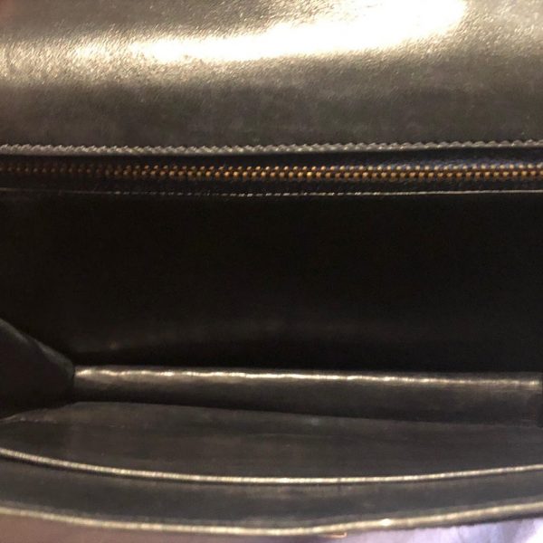 HERMÈS Handbag Sandrine Black Lizard Limited Edition Rare 1982 - Image 17