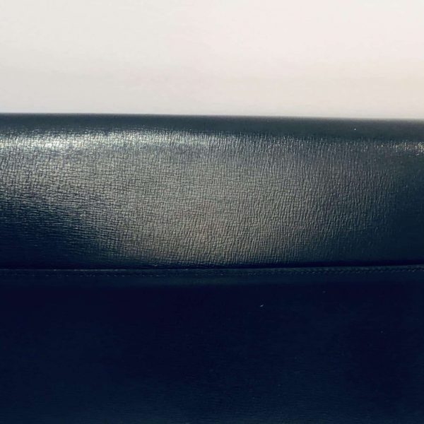 ST DUPONT PARIS Leather Document Lap Top Holder Flat Vintage Saddle Stitch - Image 10