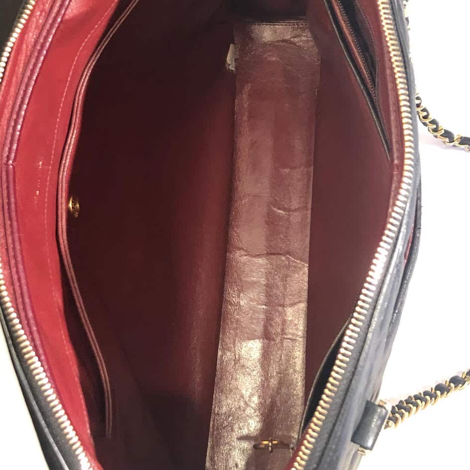 CHANEL Timeless Bag Quilted Leather Lambskin Maxi Vintage 1989 - Image 13