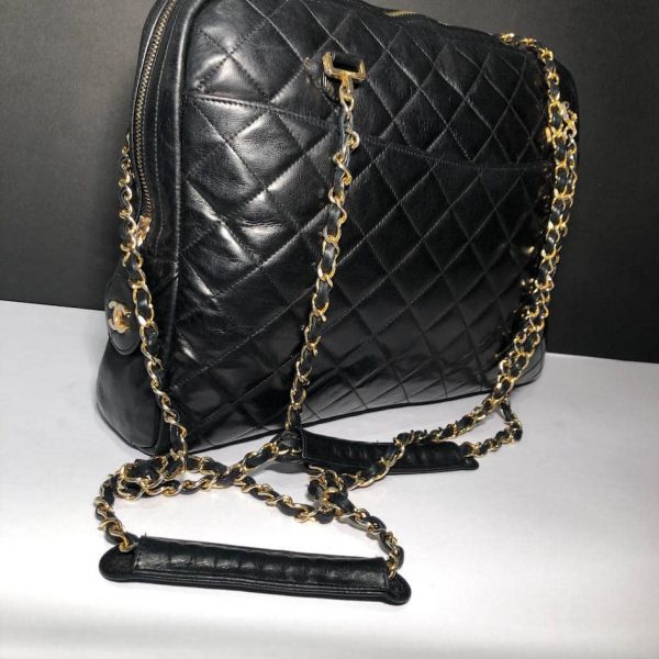 CHANEL Timeless Bag Quilted Leather Lambskin Maxi Vintage 1989 - Image 5