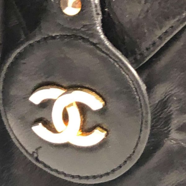 CHANEL Timeless Bag Quilted Leather Lambskin Maxi Vintage 1989 - Image 9