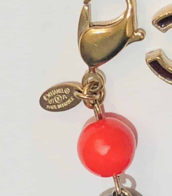 CHANEL Bracelet CC Logo Charm Multi Pearls Gold Tone - Image 9