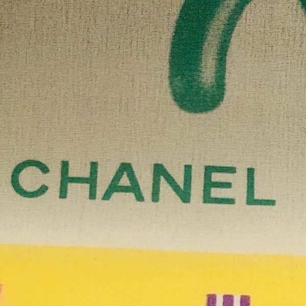 CHANEL Silk Scarf  Bijoux Jewellery Pearls Earrings CC Logo - Image 10