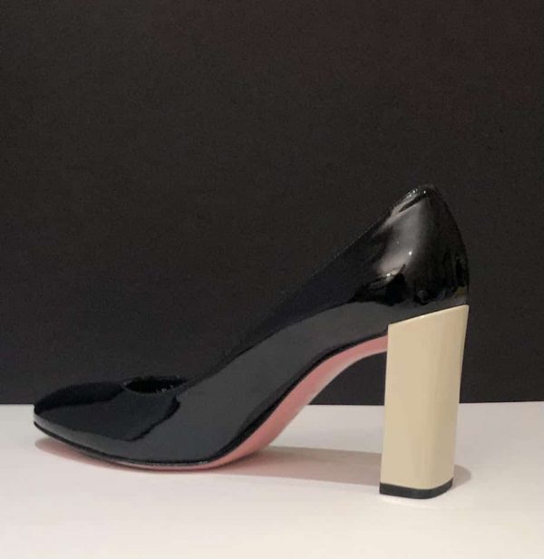 FENDI Multicolour Patent Leather Eloise Round Toe Shoes Pumps W/Box - Image 6