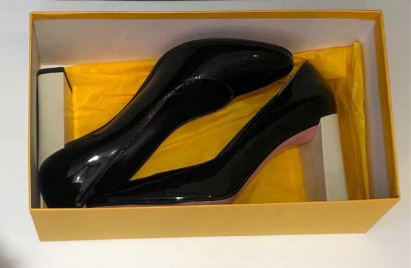FENDI Multicolour Patent Leather Eloise Round Toe Shoes Pumps W/Box - Image 9