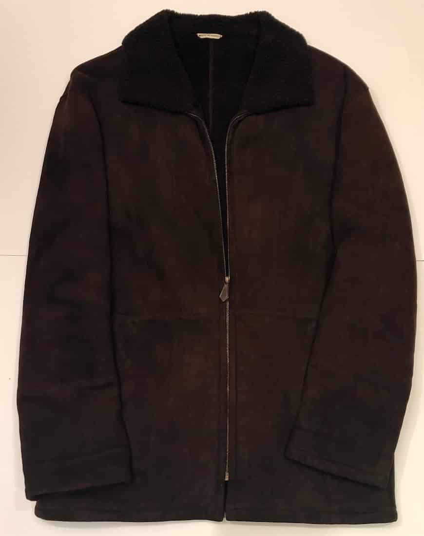 HERMÈS Coat Jacket Dark Brown Lambskin Men's Half Coat - Vest - Image 2