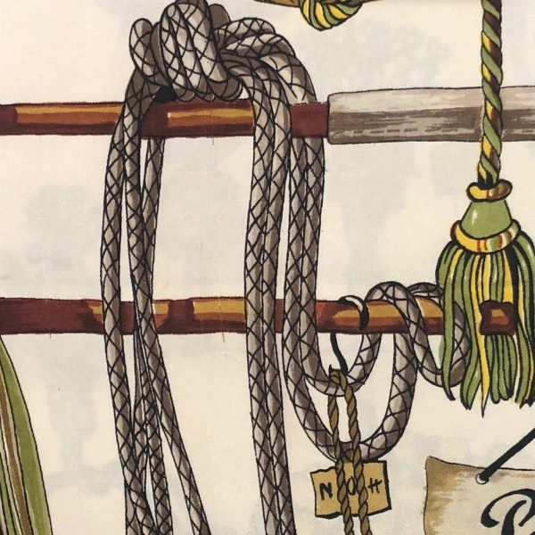 HERMÈS Silk Scarf Passementerie Françoise Heron 1960 - Image 12