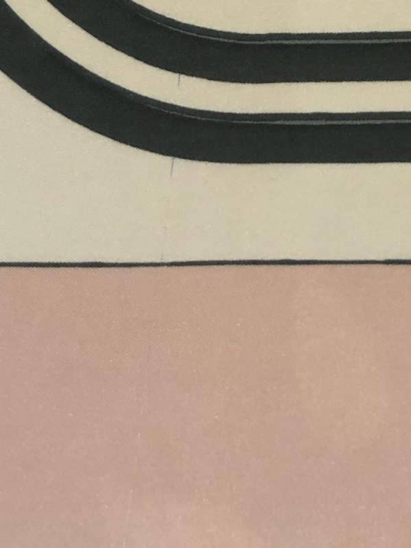 HERMÈS Scarf Brides De Gala Silk H Grygkar Pink Grey Gold W/Box - Image 9