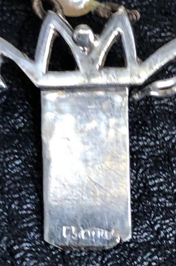 Cultured Pearl and Rubies Necklace 4 Strand Vintage 1940s - Image 12