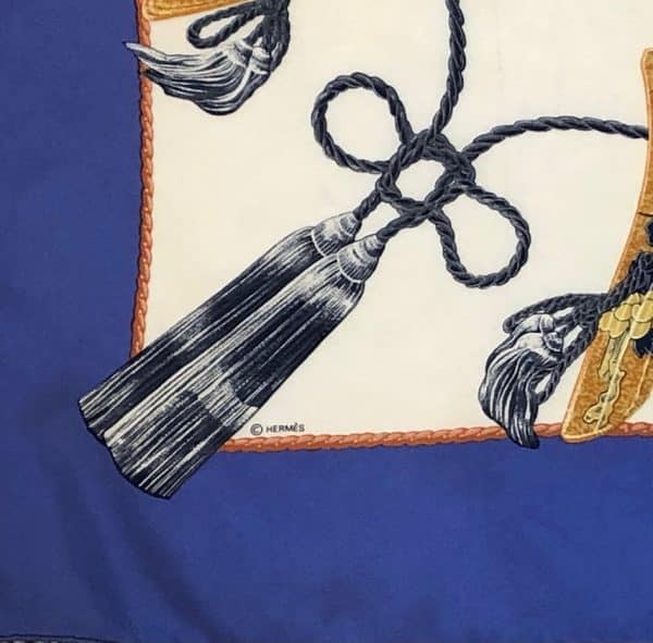 HERMÈS Scarf Carré Samourai By Zoe Pauwels 1991 - Image 3