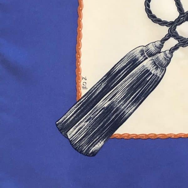 HERMÈS Scarf Carré Samourai By Zoe Pauwels 1991 - Image 9