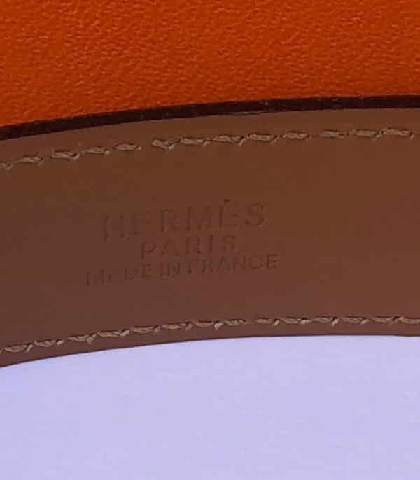 HERMÈS Chaine D’Ancre Belt Anchor Chain & Red Leather - Image 8