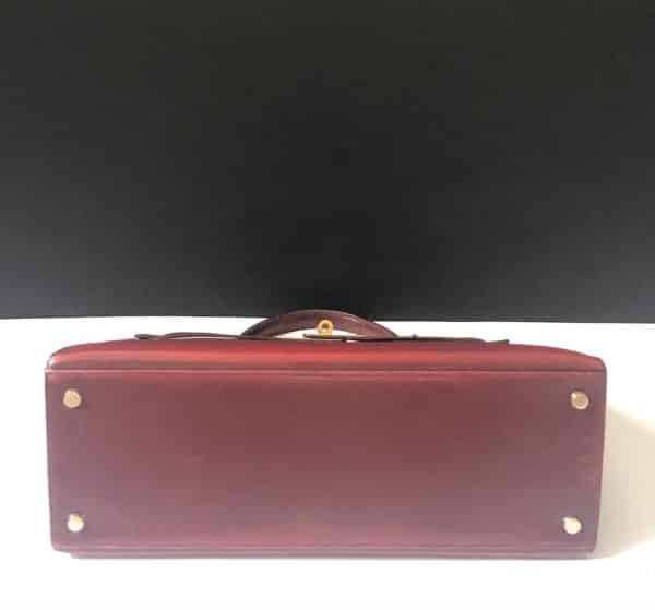 HERMÈS Vintage Kelly Sellier 32 Box Calfskin Iconic 1970s Rouge H - Image 21