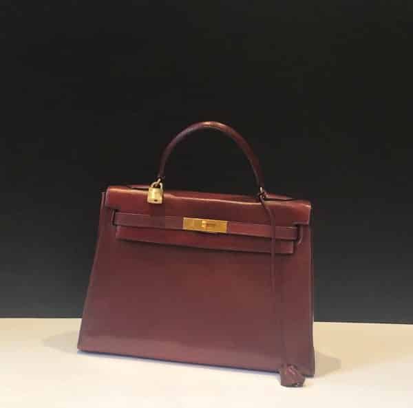 HERMÈS Vintage Kelly Sellier 32 Box Calfskin Iconic 1970s Rouge H - Image 7