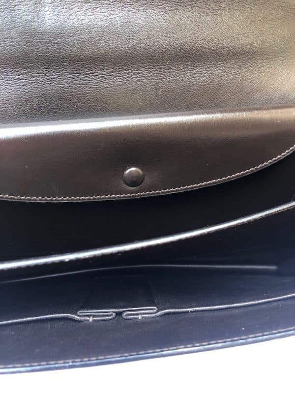 HERMÈS Vintage Box Calf Leather Ring Shoulder Bag 1975 - Image 15