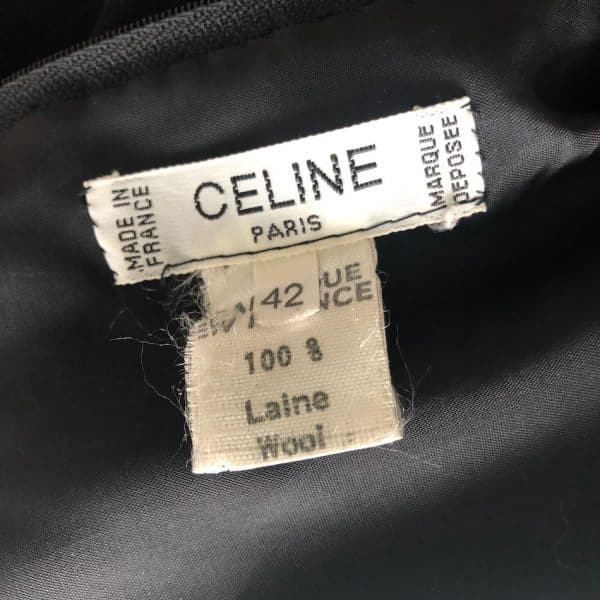 CÉLINE Skirt Vintage Sport With 8 Gold Tone Logo Buttons - Image 7