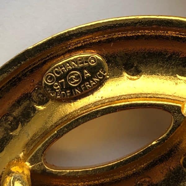 CHANEL 1997 CC Logos Double Chain Belt Vintage Very Rare - Image 8