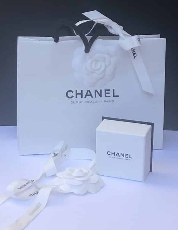 CHANEL CC Logo Teardrop Earrings Pearl Black & Strass - Image 6