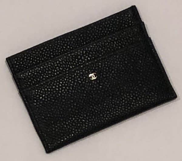 CHANEL Classic Cards Holder Caviar CC Logo Vintage - Image 2