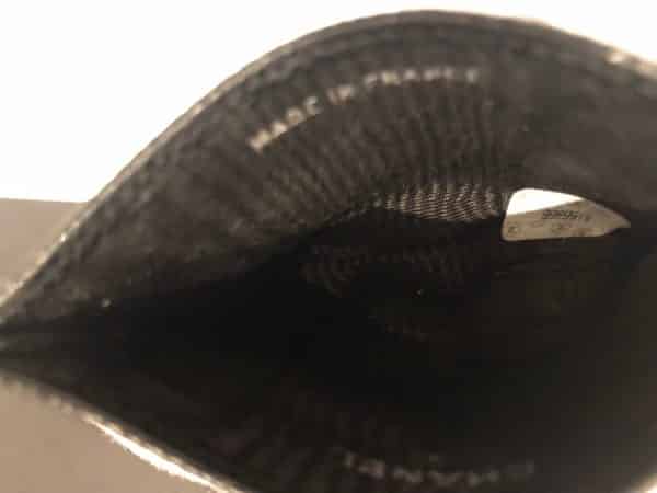 CHANEL Classic Cards Holder Caviar CC Logo Vintage - Image 7