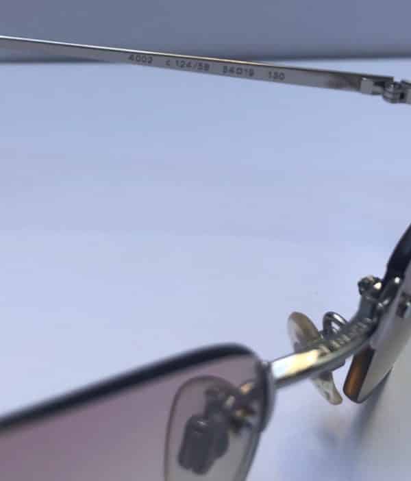 CHANEL Rimless CC Logo Slim Pink Sunglasses W/Case Box - Image 7