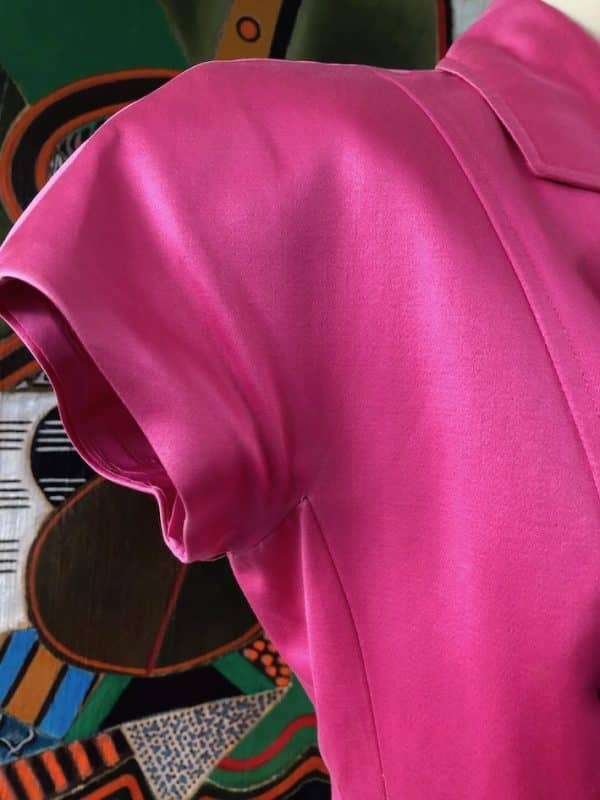 CHRISTIAN DIOR Vintage Pink Double-Breasted Blazer Circa 1990s - Image 5