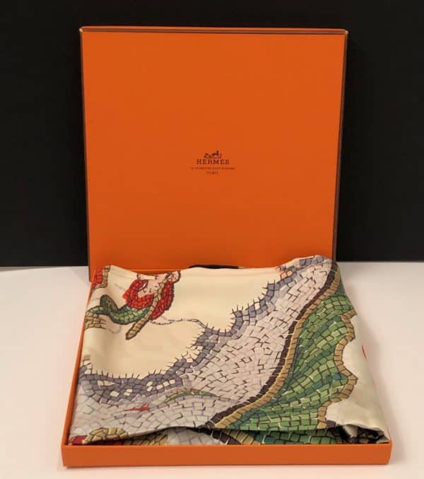 HERMÈS Vintage Silk Scarf Carré La Provence By Hugo Grygkar Circa 1958 W/Box - Image 2