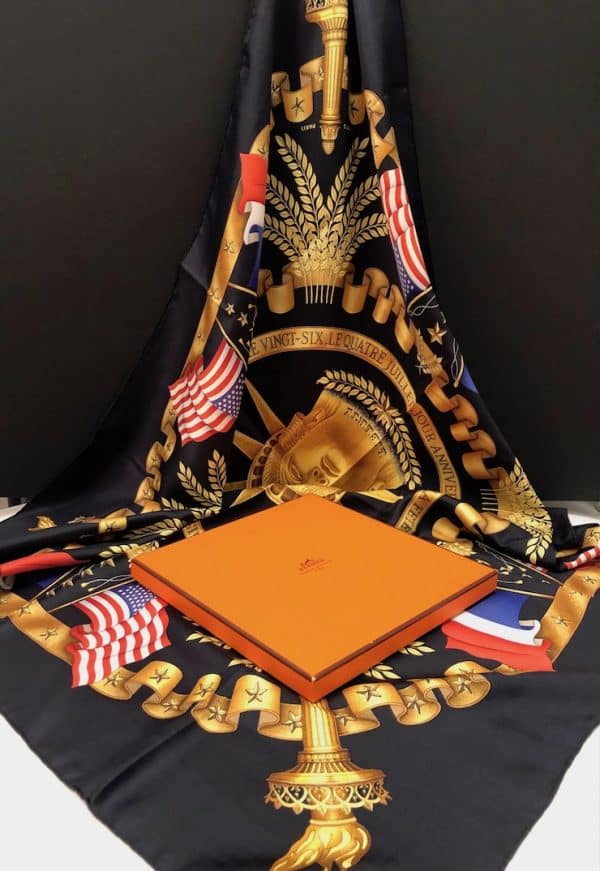 HERMÈS Scarf Carré Liberty 1986 By Joachim Metz