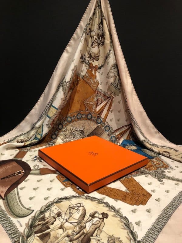 HERMÈS Scarf Napoléon By Philippe Ledoux 1963 Collector W/Box