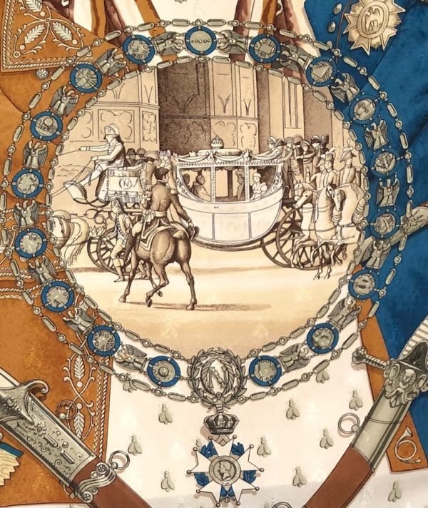 HERMÈS Scarf Napoléon By Philippe Ledoux 1963 Collector W/Box - Image 6