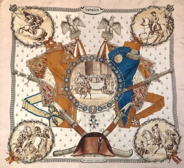 HERMÈS Scarf Napoléon By Philippe Ledoux 1963 Collector W/Box - Image 9