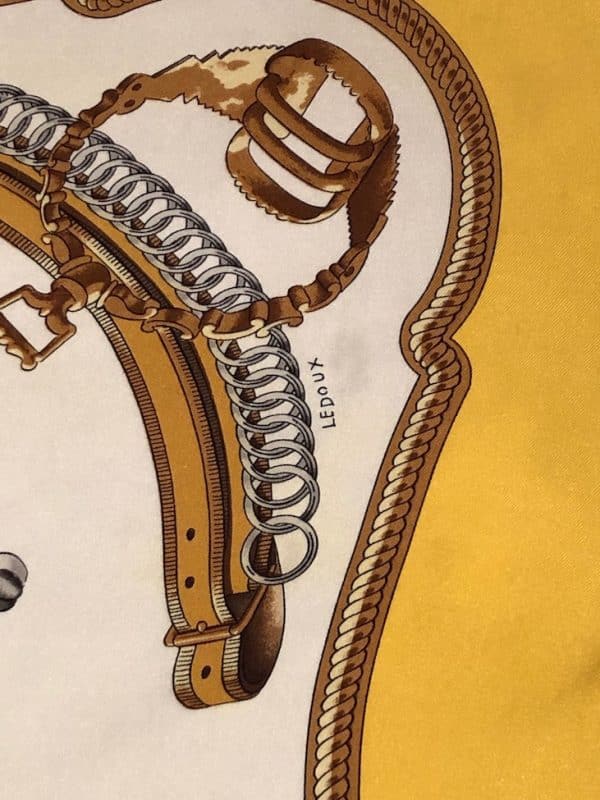 HERMÈS Scarf Reprise By Philippe Ledoux 1970 Collector W/Box - Image 11