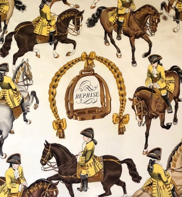 HERMÈS Scarf Reprise By Philippe Ledoux 1970 Collector W/Box - Image 3