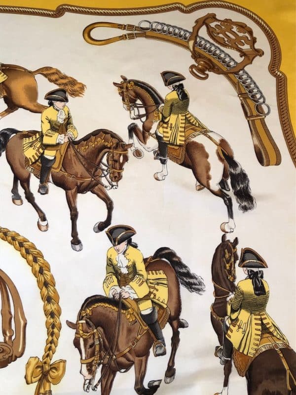 HERMÈS Scarf Reprise By Philippe Ledoux 1970 Collector W/Box - Image 6