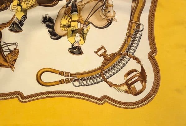 HERMÈS Scarf Reprise By Philippe Ledoux 1970 Collector W/Box - Image 7