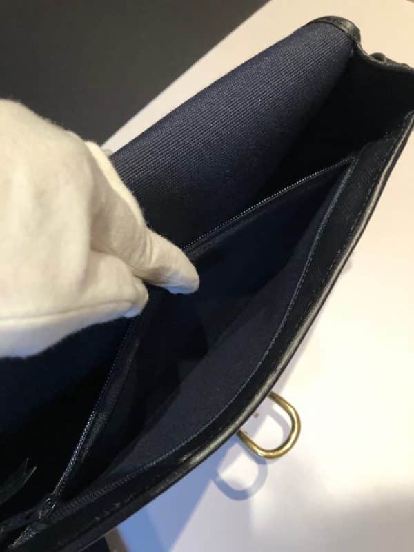 CHRISTIAN DIOR 1990s Bobby Dior Monogram Shoulder Bag Navy Vintage - Image 14