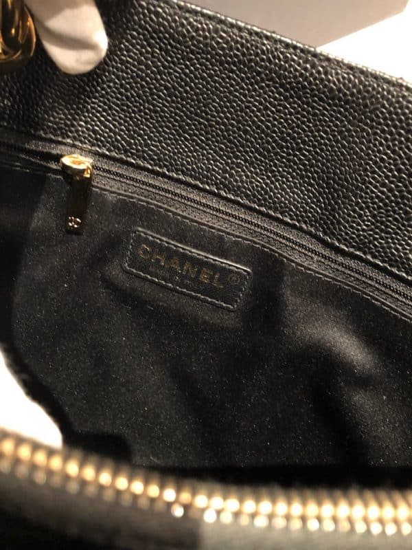 CHANEL GST Grand Shopping Tote Black Large Bag 2014 - Image 13