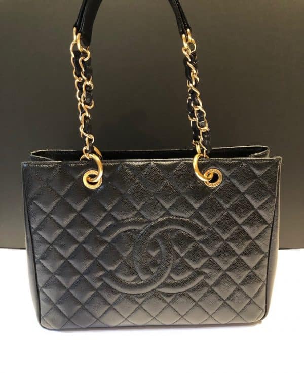 CHANEL GST Grand Shopping Tote Black Large Bag 2014 - Image 2