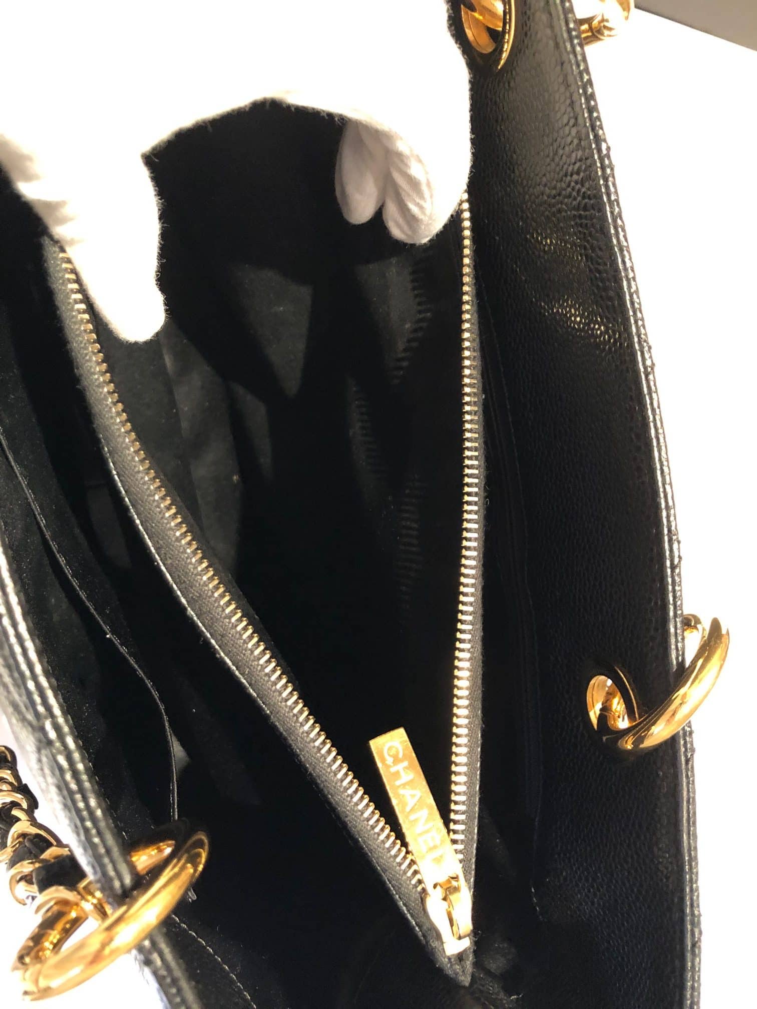 CHANEL GST Grand Shopping Tote Black Large Bag 2014 - Image 17