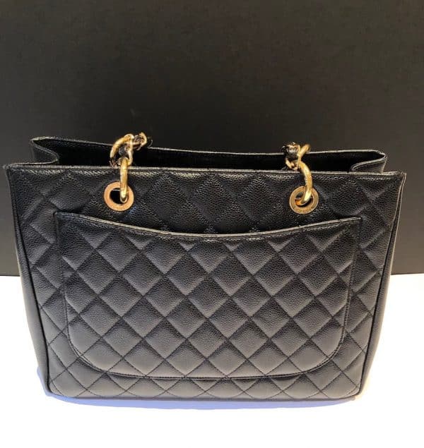 CHANEL GST Grand Shopping Tote Black Large Bag 2014 - Image 3