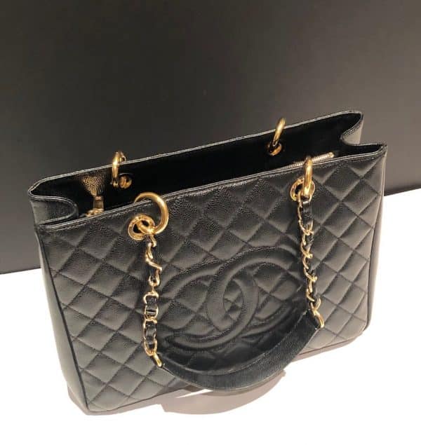 CHANEL GST Grand Shopping Tote Black Large Bag 2014 - Image 4