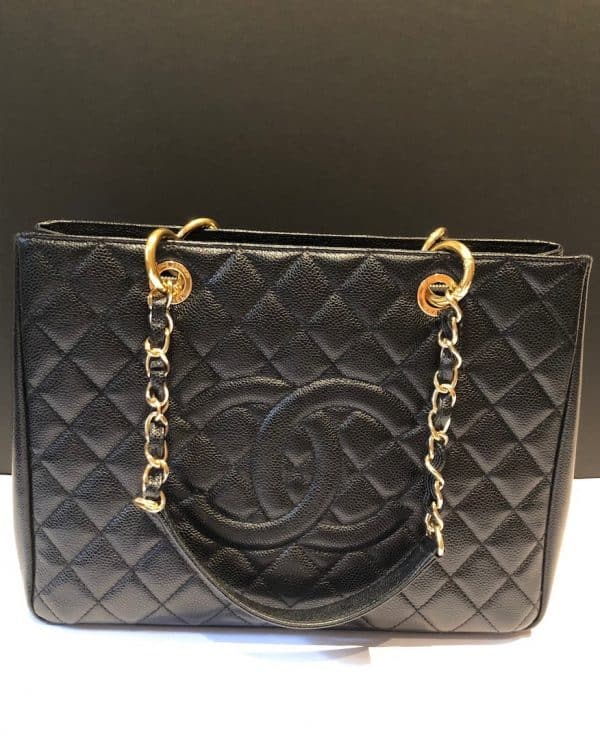 CHANEL GST Grand Shopping Tote Black Large Bag 2014 - Image 5