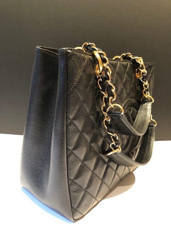 CHANEL GST Grand Shopping Tote Black Large Bag 2014 - Image 6