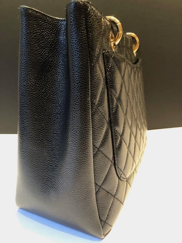 CHANEL GST Grand Shopping Tote Black Large Bag 2014 - Image 7