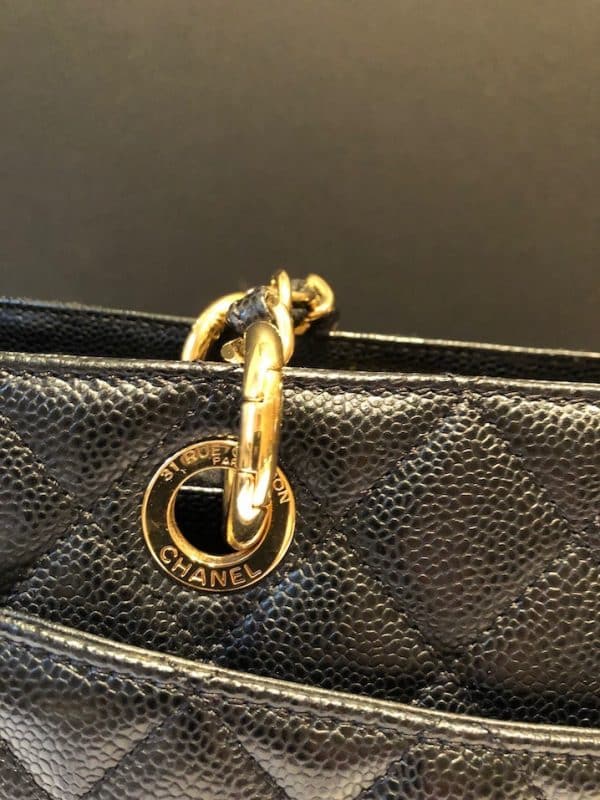 CHANEL GST Grand Shopping Tote Black Large Bag 2014 - Image 8