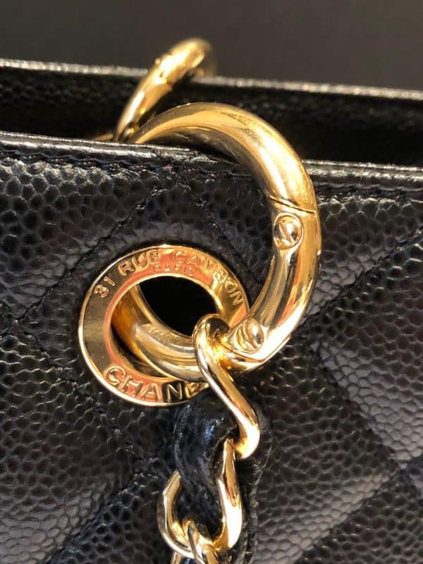 CHANEL GST Grand Shopping Tote Black Large Bag 2014 - Image 9
