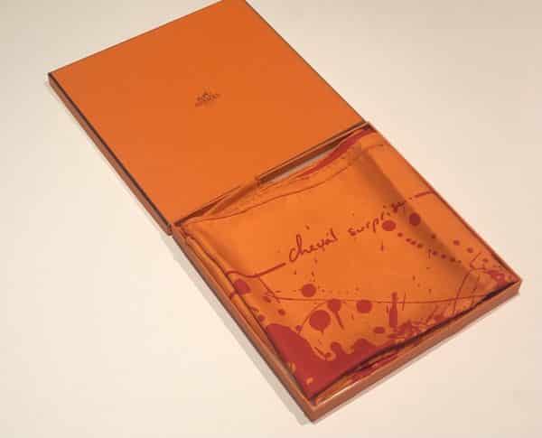 HERMÈS Scarf Cheval Surprise By Dimitri Rybaltchenko 2004 W/Box - Image 2