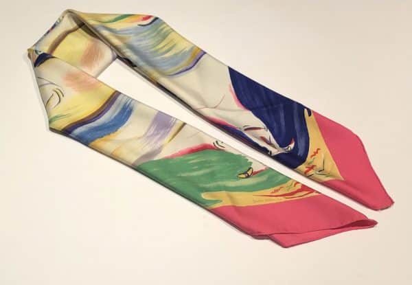 HERMÈS Scarf Smiles In The Third Millenary By Sefedin Ibrahim Alamin 2000 W/Box - Image 3
