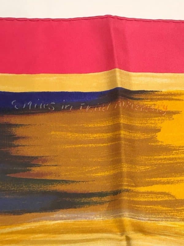 HERMÈS Scarf Smiles In The Third Millenary By Sefedin Ibrahim Alamin 2000 W/Box - Image 6