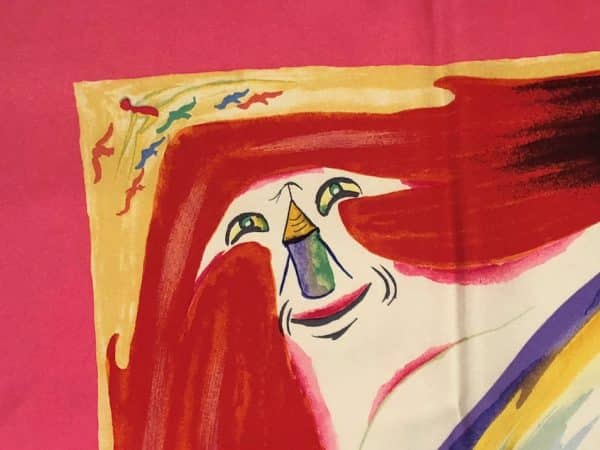 HERMÈS Scarf Smiles In The Third Millenary By Sefedin Ibrahim Alamin 2000 W/Box - Image 7